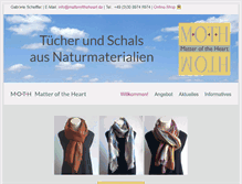 Tablet Screenshot of matteroftheheart.de